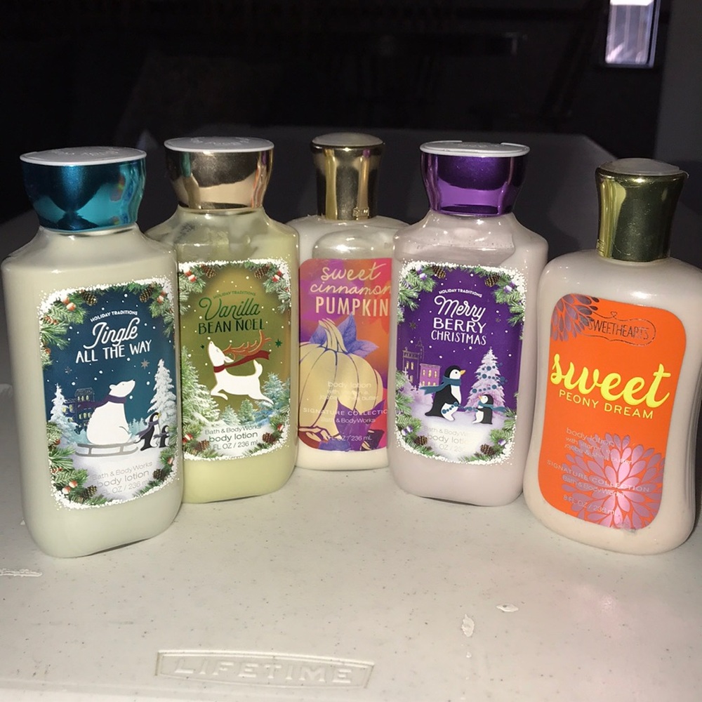 Bath and body works lotions!